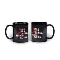 Caneca Preta De Porcelana Liars Pretty Little Liars Série