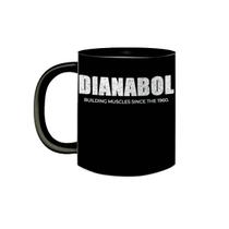 Caneca Preta Diana ball Building Muscle Academia Musculação Caneca Preta Diana ball Building Muscle Academia Musculação