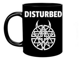 Caneca Preta Disturbed Pentagrama