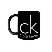 Caneca Preta Divertida Ck Café Kente Calvin Presente 325mL