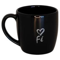 Caneca Preta Dizeres 200Ml Café Chá Escritório