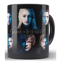 Caneca Preta Game Of Thrones Faces Got Série
