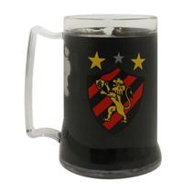 Caneca Preta Gel Isolante Térmico 400ml - Sport Club
