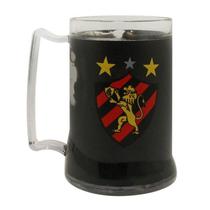 Caneca Preta Gel Isolante Térmico 400Ml - Sport Club