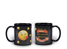 Caneca Preta Humor Emoticon Encontrei O Seu Nariz Estava Onde Não Era Chamado Caneca Preta Humor Emoticon Encontrei O Seu Nariz Estava Onde Não Era Chamado