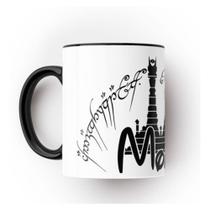 Caneca Preta Senhor Dos Anéis Mordor Caneca Preta Senhor Dos Anéis Mordor