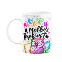 Caneca Professora Coruja - AEIOU, a melhor és tu! M-colors
