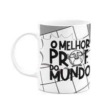 Caneca Professores - O melhor Prof do mundo - Bg-grey