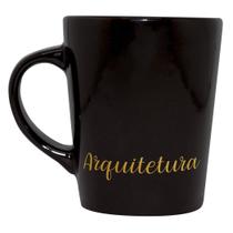 Caneca Profissão Arquitetura Preta 270ml