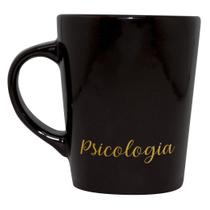 Caneca Profissão Psicologia Preta 270ml