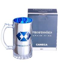 Caneca Profissões Administração De Chopp De Vidro Eletrostática 450ml - Zona Criativa