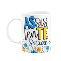 Caneca profissões - Assistente Social - 325ml branca Caneca profissões - Assistente Social - 325ml branca
