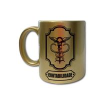 Caneca profissões - dourada