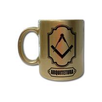 Caneca profissões - dourada