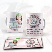 Caneca profissões: Engenharia civil