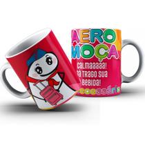 Caneca profissões flork aeromoça