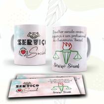 Caneca profissões: Serviço Social Caneca profissões: Serviço Social