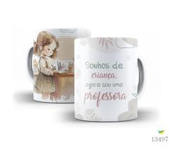 Caneca profissões: sonhos de criança