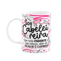 Caneca Profissões - Sou Cabeleireira - branca