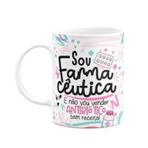 Caneca Profissões - Sou farmacêutica - branca