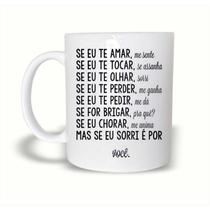 Caneca Projota Mulher Se Eu Te Amar de Plástico Rígido