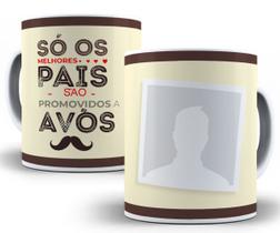 Caneca promovido a avô com foto personalizada presente vovô