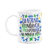 Caneca Proteção - Eu atraio abundância - 325ml Caneca Proteção - Eu atraio abundância - 325ml