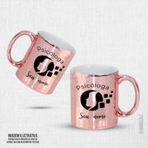 Caneca Psicóloga Rose Personalizada