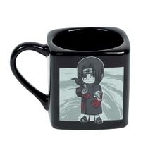 Caneca quadrada 220ml itachi chibi