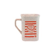 Caneca Quadrada 250mL Green Palha Colecao AMOR I Love You