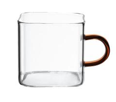 Caneca Quadrada Boro Alça Âmbar 130 Ml Mimo Style Tc22138