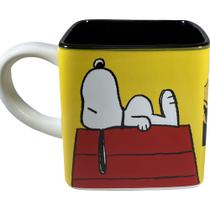 Caneca Quadrada Cubo Turma Snoopy