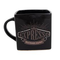 Caneca Quadrada de Cerâmica 380ml - Expresso Caneca Quadrada de Cerâmica 380ml - Expresso