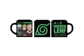 Caneca Quadrada Em Porcelana Naruto Konoha Team 220 Ml Preto Caneca Quadrada Em Porcelana Naruto Konoha Team 220 Ml Preto