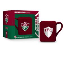 Caneca Quadrada Porcelana Fluminense - Oficial - 220ml - Brasfoot