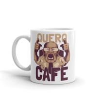 Caneca Quero Café Meme Vídeo Engraçado Presente - Cerâmica