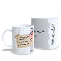 Caneca Química da felicidade Dopamina, Endorfina, Oxitocina e Serotonina Caneca Química da felicidade Dopamina, Endorfina, Oxitocina e Serotonina