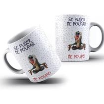 Caneca Rafiki Rei Leão Se Puder Me Poupar Me Poupe