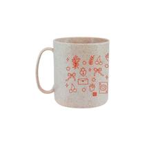 Caneca Redonda 400mL Green Palha Colecao AMOR Romance