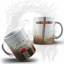 Caneca Religiosa Eu Sempre Achei Que O Amor Tinha O Formato De Um - MEGA OFERTA!