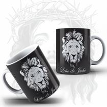 Caneca Religiosa Leão De Judá Fundo Preto - MEGA OFERTA! Caneca Religiosa Leão De Judá Fundo Preto - MEGA OFERTA!