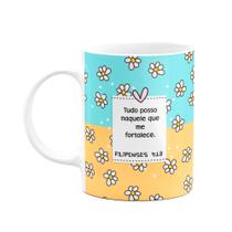 Caneca Religiosa Versículos - Filipenses 4:13 - 325ml Caneca Religiosa Versículos - Filipenses 4:13 - 325ml