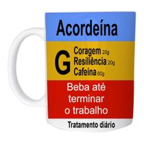 Caneca Remédio Acordeína de Plástico Rígido