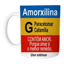 Caneca Remédio Amorxilina de Plástico Rígido