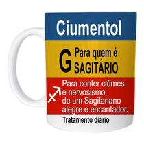 Caneca Remédio Quem É Do Signo De Sagitário de Plástico Rígido