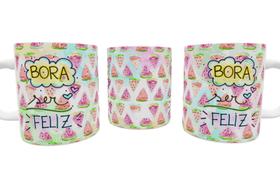Caneca república Bora ser feliz!