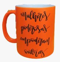 Caneca República Neon Laranja Mulheres Poderosas