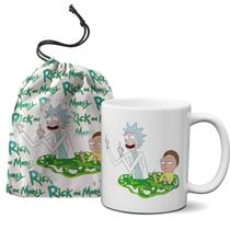 Caneca Rick and morty Fuck You + Saquinho