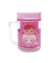 Caneca Rosa Com Líquido Anna e Elsa Frozen Tsum Tsum 200ml - Disney