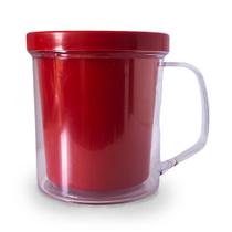 Caneca rosqueável 300ml - vermelha Caneca rosqueável 300ml - vermelha